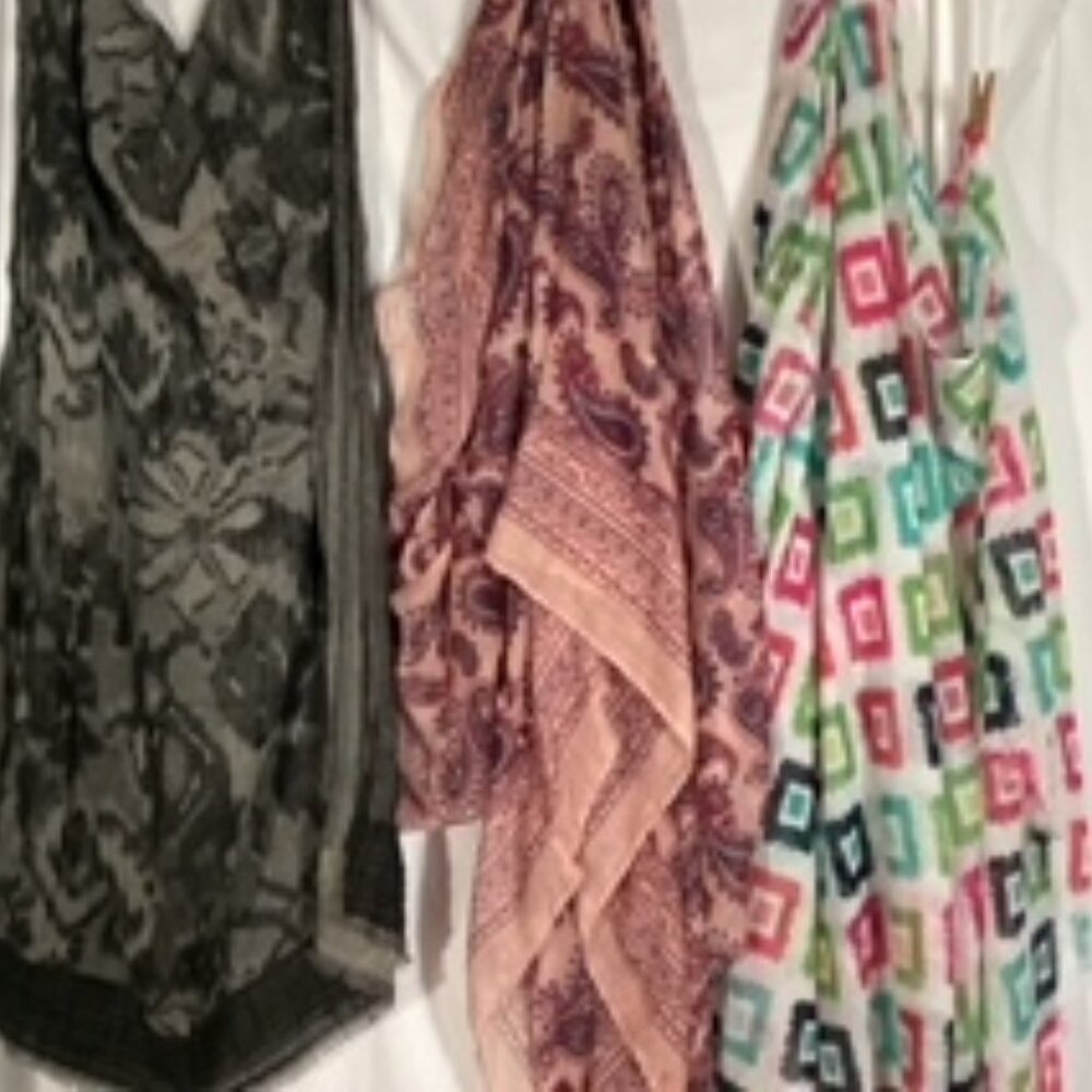 3 unique scarves